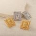 Women’s Jewelry Set Fashion Fashion Commuting Simple All Match Square Twill Zircon Titanium Steel Earrings_ipsvogv.com