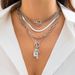Luxury Jewelry With Diamond Set Lock Key Fashion Metal Snake Bone Chain Bracelet_ipsvogv.com