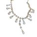 【 9233 People's Collection 】 Super Sparkling Water Drop Zircon Pearl Tassel Necklace Women's Light Luxury Premium_ipsvogv.com