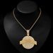 Alloy Full Diamond Pendant RTMUDIAL Hip Hop Style Cuban Round Brand Men's Necklace_ipsvogv.com