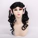 Children's Day Halloween Christmas girl performance cos princess black hair braided long curly hair_ipsvogv.com
