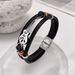 Men's Jewelry Punk Leather Bracelet Men's Guitar Bracelet Multi Layer Braided Bracelet Leather Rope Gift For Boyfriend_ipsvogv.com