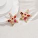 Fashionable Women's Earrings Personality Starfish Inlaid With Colored Diamonds Design Earrings Versatile High End Earrings_ipsvogv.com