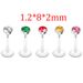 5 Sets Acrylic Inner Outer Teeth Stainless Steel Lip Jewelry Ear Bone T-shaped Eyebrow Nose Nail Piercing Ornament_ipsvogv.com