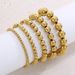 Men And Women's Jewelry Beautiful Elastic Round Bead Bracelet Set Fashionable And Responsive DIY Bracelet_ipsvogv.com