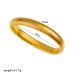 Men's Jewelry Hand Polished PVD Plated K Gold Bracelet Simple All Match Titanium Steel Elastic Striped Bracelet Goose Throat_ipsvogv.com