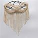 Rhinestone Tassel Face Mask for Women Fringe Masquerade Head Chain Jewelry for Halloween Party Cosplay_ipsvogv.com