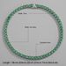 7mm emerald zircon Cuban necklace TennisChainjewelry hip-hop tennis chain accessory_ipsvogv.com