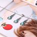 Wind Set Pattern Blue Crystal Jewelry Turquoise Gourd Necklace Earrings_ipsvogv.com