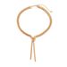 Hip Hop Metallic Texture Flat Snake Bone Ins Cool Style Knotted Chain Collarbone Necklace_ipsvogv.com