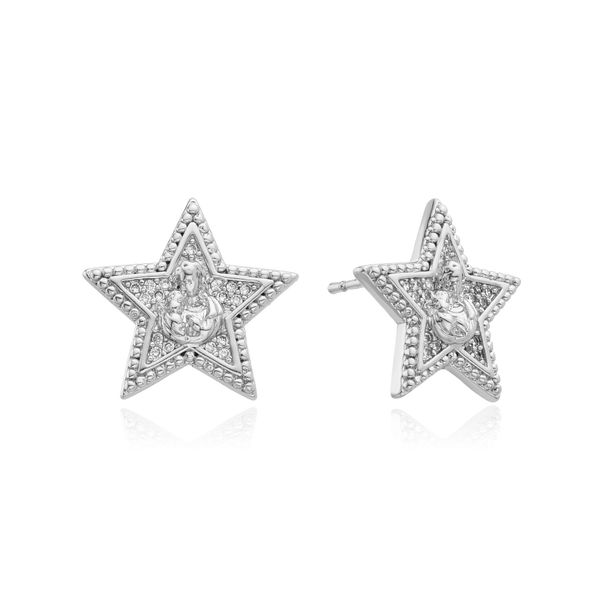 Women’s Jewelry Set Fashion Copper Plated Real Gold Sweet Style Mother's Day Five Pointed Star Micro Inlaid Zircon Earrings Light Luxury Earrings_ipsvogv.com
