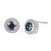 Women's Jewelry Fashion Earrings Temperament Trend Colorful Zircon Earrings Inlaid Diamond Round Earrings Small Accessories_ipsvogv.com