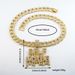 Men’s Jewelry Set Fashion Necklace SELFMADE Double Row Letter Pendant Personality Creative Hiphop Hip Hop Necklace_ipsvogv.com