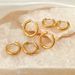 Unisex INS Simple Geometric Metal Earrings Niche Design Popular All Match Round Stainless Steel Earrings For Women_ipsvogv.com