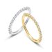 Simple and dazzling moissanite ring S925 silver plated 10k gold inlaid colored gemstone ring light luxury_ipsvogv.com