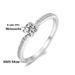 Mosang Stone Women's S Pure Simple Fashionable Four Claw Light Luxury Small and Fine Style Micro Inlaid Silver Row Ring_ipsvogv.com