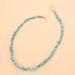 Large Special-shaped Pearl OT Buckle Necklace For Women, Simple Temperament And Fashionable Green Turquoise Necklace._ipsvogv.com