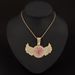 specializes In Fashion Men's Alloy Full Diamond Pink Love Angel Wing Pendant Hip-hop Necklace_ipsvogv.com
