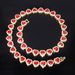 Unisex Jewelry Fashion Hip Hop Accessories Love Glass 13mm Necklace HipHop Trend Men And Women Diamond Cuban Chain_ipsvogv.com
