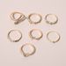 Instagram New Full Diamond Star Moon Snake Personalized 7-piece Ring Set For Women_ipsvogv.com