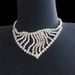 Elegant wedding dress necklace luxury fashion rhinestone ladies party necklace _ipsvogv.com
