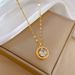 Titanium Steel 【 】 Light Luxury Planet Charm Micro Inlaid Diamond Necklace Women's Exquisite Style Ins Internet 【 】_ipsvogv.com