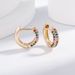 Fashion Earrings Mixed Color Zircon Ear Buckles Micro Inlaid With Diamonds Temperament Queen Earrings_ipsvogv.com
