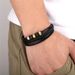 Hot selling black genuine leather woven bracelet for men, multi-layer bead stainless steel bracelet, men's gift_ipsvogv.com