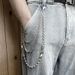 Men And Women's Jewelry Hip Hop Cool Trendy Round Bead Chain Double Buckle Decorative Chain Metal Chain High Street Versatile Youth Casual Pants Chain_ipsvogv.com
