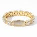 for Men 13mm Flip Clasp Rock Sugar Zircon Bracelet Men's Trendy Hip Hop Accessories_ipsvogv.com