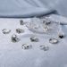New Drip Oil Cross Spider Butterfly Black Peach Heart Mushroom Poker 12 Piece Ring Set_ipsvogv.com