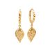 Earrings sterling silver flashing leaf ear buckle light luxury autumn and winter niche ins style earrings women's high-end jewelry_ipsvogv.com