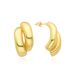 Women’s Jewelry Set Fashion Copper Plated Real Gold Metal Style Irregular Geometric Earrings Niche Design Light Luxury Earrings Jewelry For Women_ipsvogv.com