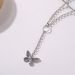 Cross-border Jewelry, Fashion Alloy Butterfly Shape Pendant, Necklace, Female, Geometric Fringed Ring Temperament Necklace._ipsvogv.com
