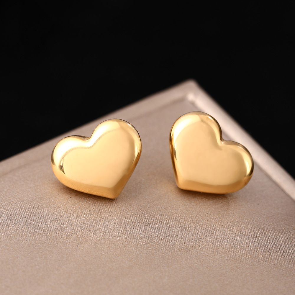 Small Niche Luxury Style Titanium Steel For Women, With Heart Of Love And A Peach Blossom Heart. Ins Cold Wind Silver_ipsvogv.com