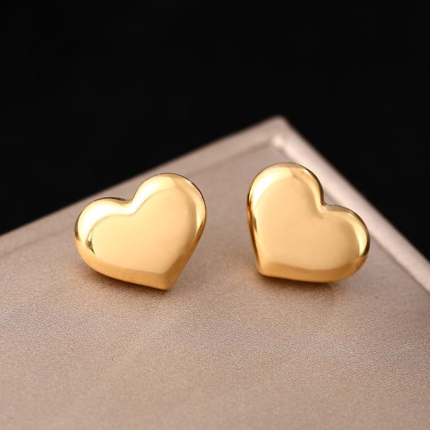 Small Niche Luxury Style Titanium Steel For Women, With Heart Of Love And A Peach Blossom Heart. Ins Cold Wind Silver_ipsvogv.com