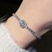 Silver Shimmering Full Diamond Bracelet With A Female Internet Celebrity Temperament, Niche Design, Light Luxury,_ipsvogv.com