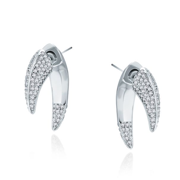 Women's Jewelry Set Fashion New Fashion Design Crescent Horn Diamond C Shaped Earrings New Simple High End Earrings_ipsvogv.com