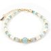 3mm Faceted Crystal Shell Hyacinth Round Beads Natural Stone Bracelet Necklace Set_ipsvogv.com