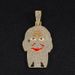 Unique Creative Hip-Hop Full Diamond Clown Pendant Necklace Fashion Ugly Accessories Trendy Men Couple Jewelry_ipsvogv.com