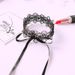Lingerie Accessories Sexy Lace Water-Soluble Hollow Edge Strap Collar Chain Choker Ribbon Bowknot Neck Ring_ipsvogv.com