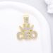 Personalized fashion niche design hip hop Cuban crown CEO pendant necklace unisex_ipsvogv.com