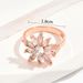 Women’s Jewelry Set Fashion Niche Design Open Ring For Women Style Fashionable Personality Snowflake Flower Inlaid Zircon Ring All Match Ring_ipsvogv.com