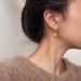 Women's Jewelry Maillard Style Retro Asymmetrical Heart Earrings Light Luxury High End Design Temperament Tiger Eye Stone Earrings_ipsvogv.com