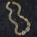 New Men's Full Diamond Love Accessory Splicing Hip Hop Style Chain Necklace_ipsvogv.com