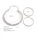 Women’s Jewelry Set Fashion Necklace Hoop Earrings Two Piece Set Full Diamond Three Row Necklace Bridal Set_ipsvogv.com