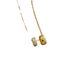 2023 New Couple Titanium Steel Necklace Women's Fashion Titanium Steel Colorless Simple Round Zircon Pendant Jewelry_ipsvogv.com