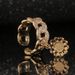 Geometric Hand Jewelry Creative Personality Cuban Chain Ring Lock Flower Design Accessory Opening Adjustable New_ipsvogv.com