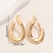 Geometric Niche Sweet Cool Earrings Personality Exaggerated Twisted Design Earrings High End Sense Of Versatile U Shaped Earrings For Women_ipsvogv.com