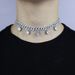 Jewelry & Accessories Cuban Chain 32+10 Extension Chain Women's Hip Hop New Necklace Inlaid With Heart Shaped White Powder Stone Pendant_ipsvogv.com